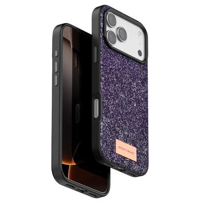 Onegif Apple iPhone 17 Pro Bright Simli Kapak - Derin Mor