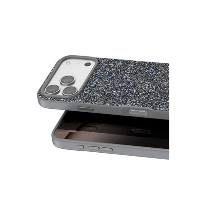 Onegif Apple iPhone 17 Pro Bright Simli Kapak - Gümüş