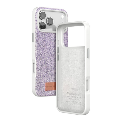 Onegif Apple iPhone 17 Pro Bright Simli Kapak - Lila