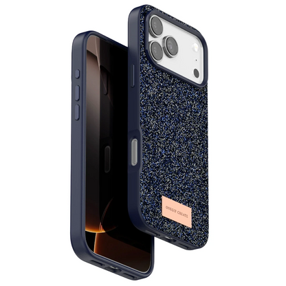 Onegif Apple iPhone 17 Pro Bright Simli Kapak - Mavi
