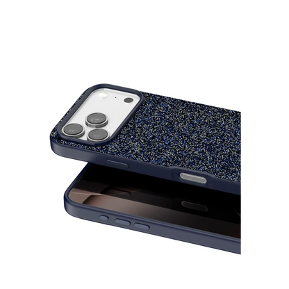 Onegif Apple iPhone 17 Pro Bright Simli Kapak - Mavi