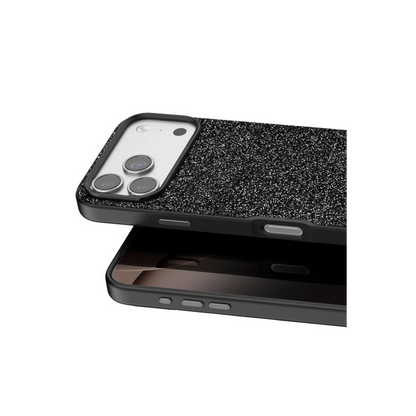 Onegif Apple iPhone 17 Pro Bright Simli Kapak - Siyah