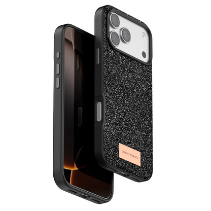Onegif Apple iPhone 17 Pro Bright Simli Kapak - Siyah