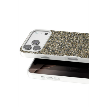 Onegif Apple iPhone 17 Pro Max Bright Simli Kapak - Çöl Titanyum