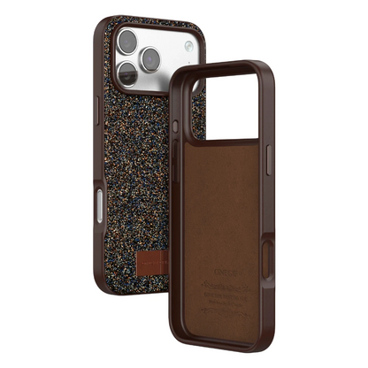 Onegif Apple iPhone 17 Pro Max Bright Simli Kapak - Gold