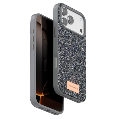 Onegif Apple iPhone 17 Pro Max Bright Simli Kapak - Gümüş