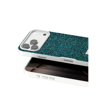 Onegif Apple iPhone 17 Pro Max Bright Simli Kapak - Koyu Yeşil