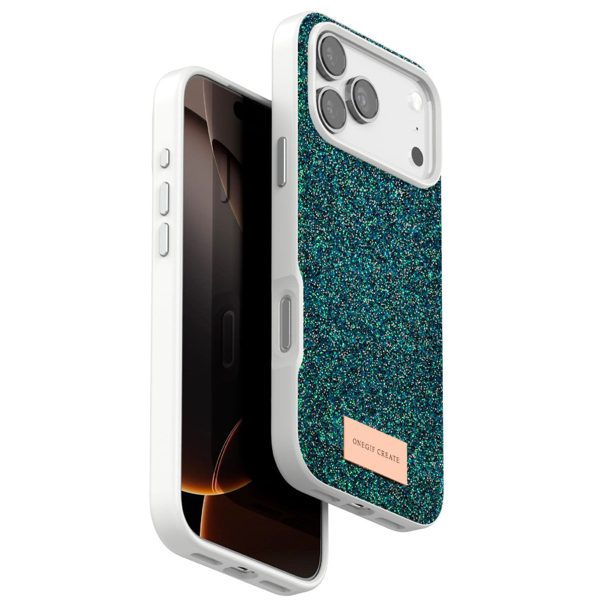 Onegif Apple iPhone 17 Pro Max Bright Simli Kapak