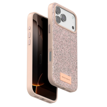 Onegif Apple iPhone 17 Pro Max Bright Simli Kapak - Pembe