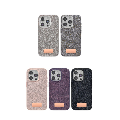 Onegif Apple iPhone 14 Bright Simli Kapak - Gümüş