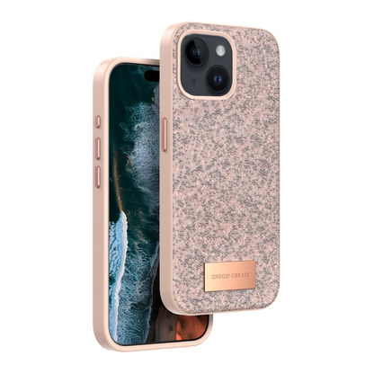 Onegif Apple iPhone 14 Bright Simli Kapak - Pembe