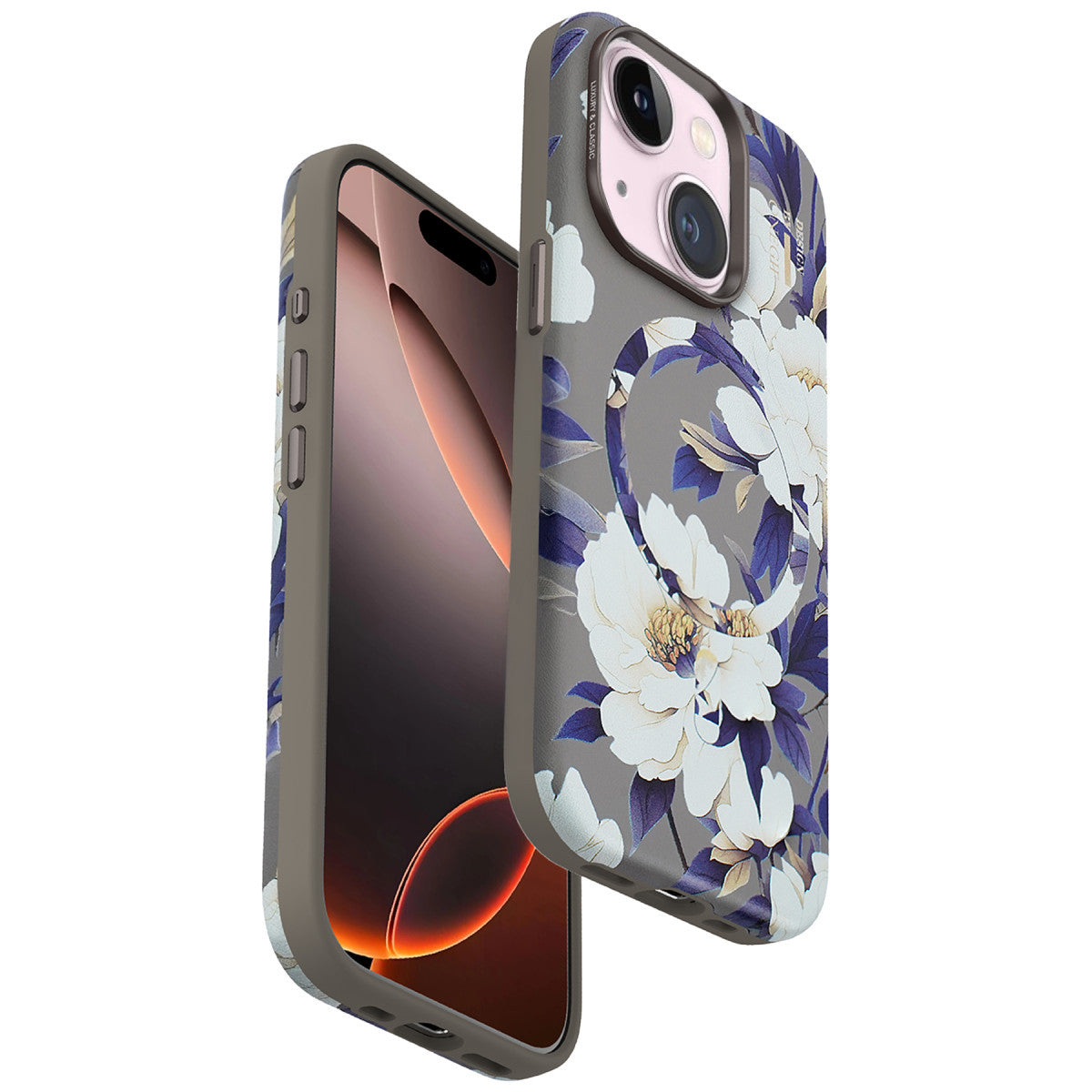 Onegif Apple iPhone 14 Flower Series Magsafe Kapak