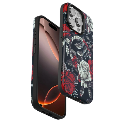 Onegif Apple iPhone 14 Pro Flower Series Magsafe Kapak - Siyah