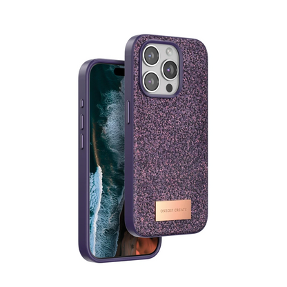 Onegif Apple iPhone 14 Pro Max Bright Simli Kapak - Derin Mor