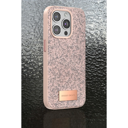 Onegif Apple iPhone 15 Bright Simli Kapak - Gümüş