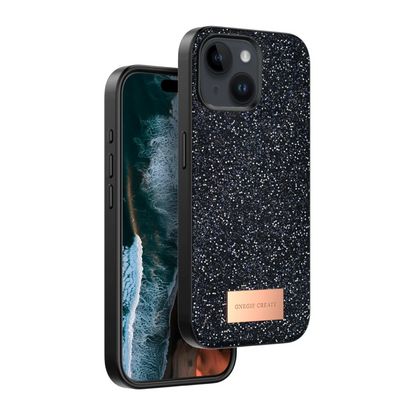 Onegif Apple iPhone 15 Bright Simli Kapak - Siyah