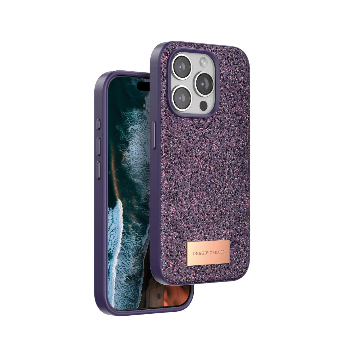 Onegif Apple iPhone 15 Pro Bright Simli Kapak