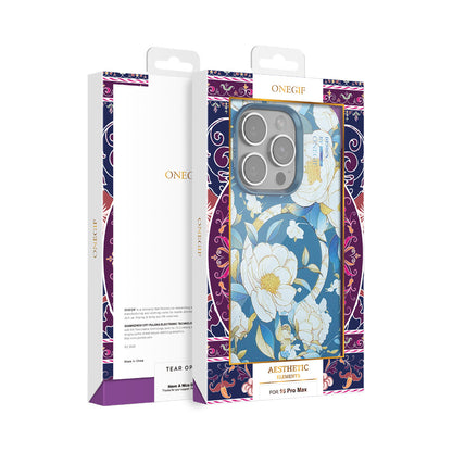Onegif Apple iPhone 15 Pro Max Flower Series Magsafe Kapak