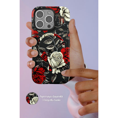 Onegif Apple iPhone 16 Flower Series Magsafe Kapak