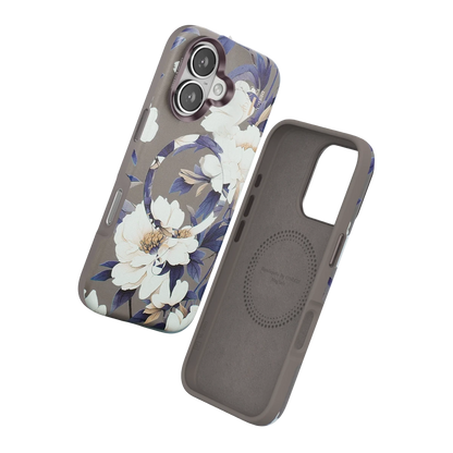 Onegif Apple iPhone 16 Flower Series Magsafe Kapak - Gri