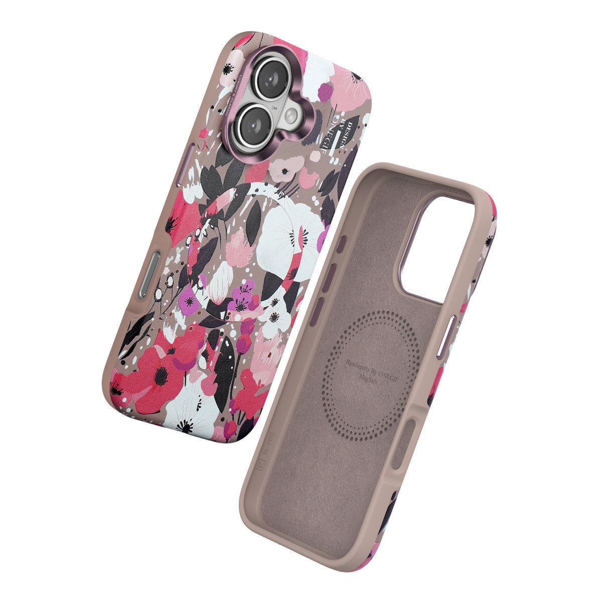 Onegif Apple iPhone 16 Flower Series Magsafe Kapak
