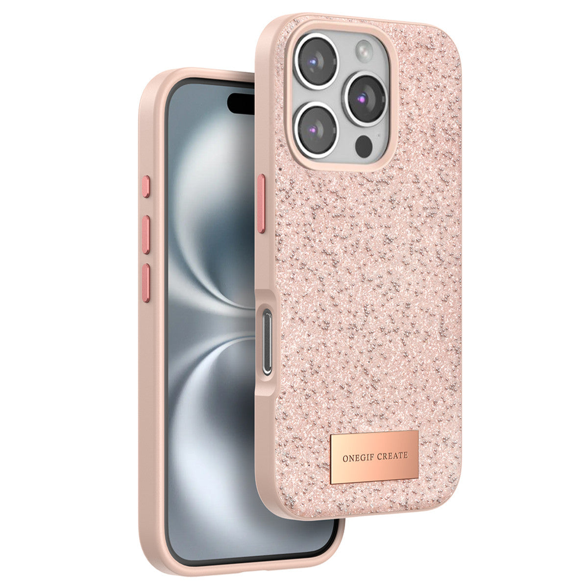 Onegif Apple iPhone 16 Pro Max Bright Simli Kapak