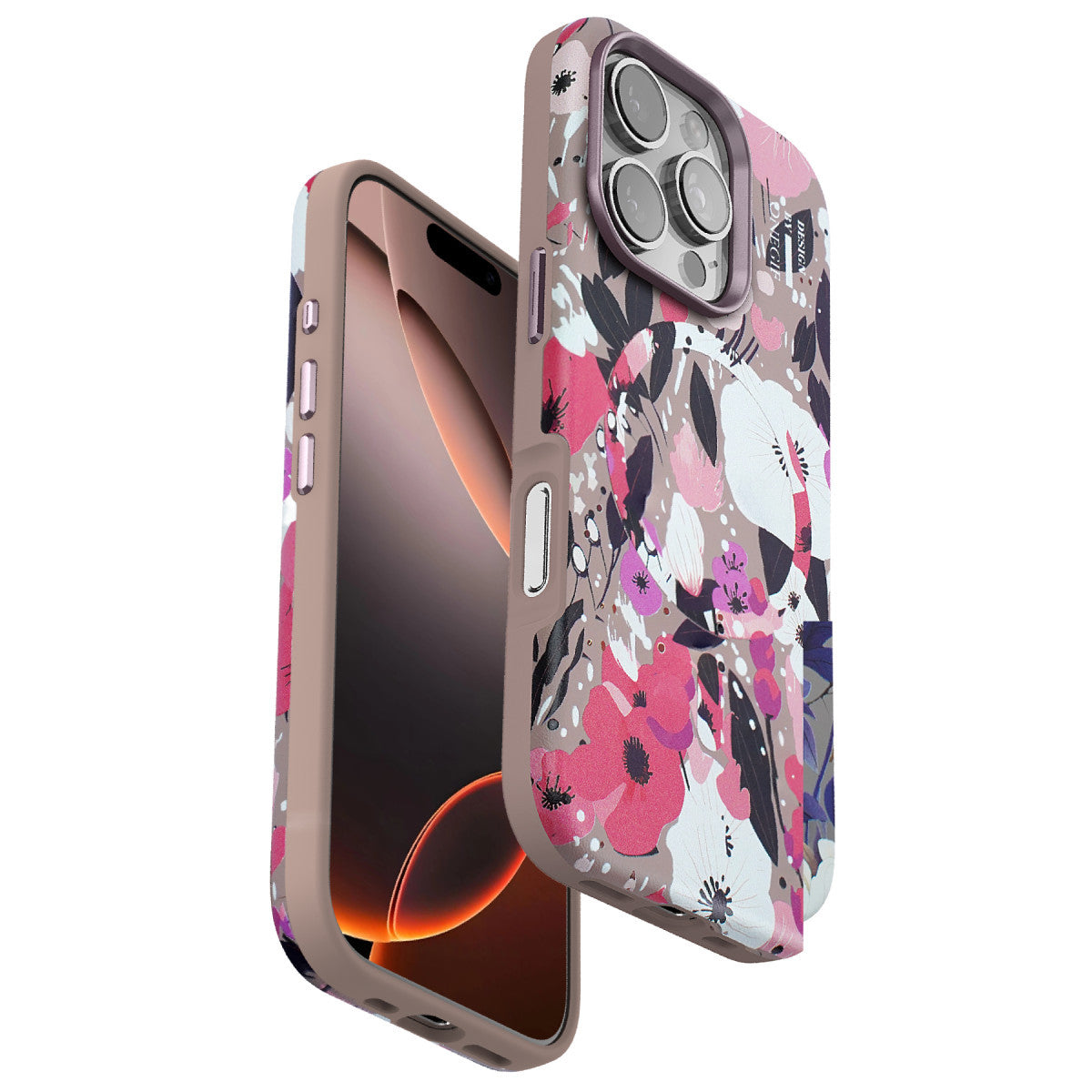 Onegif Apple iPhone 16 Pro Max Flower Series Magsafe Kapak