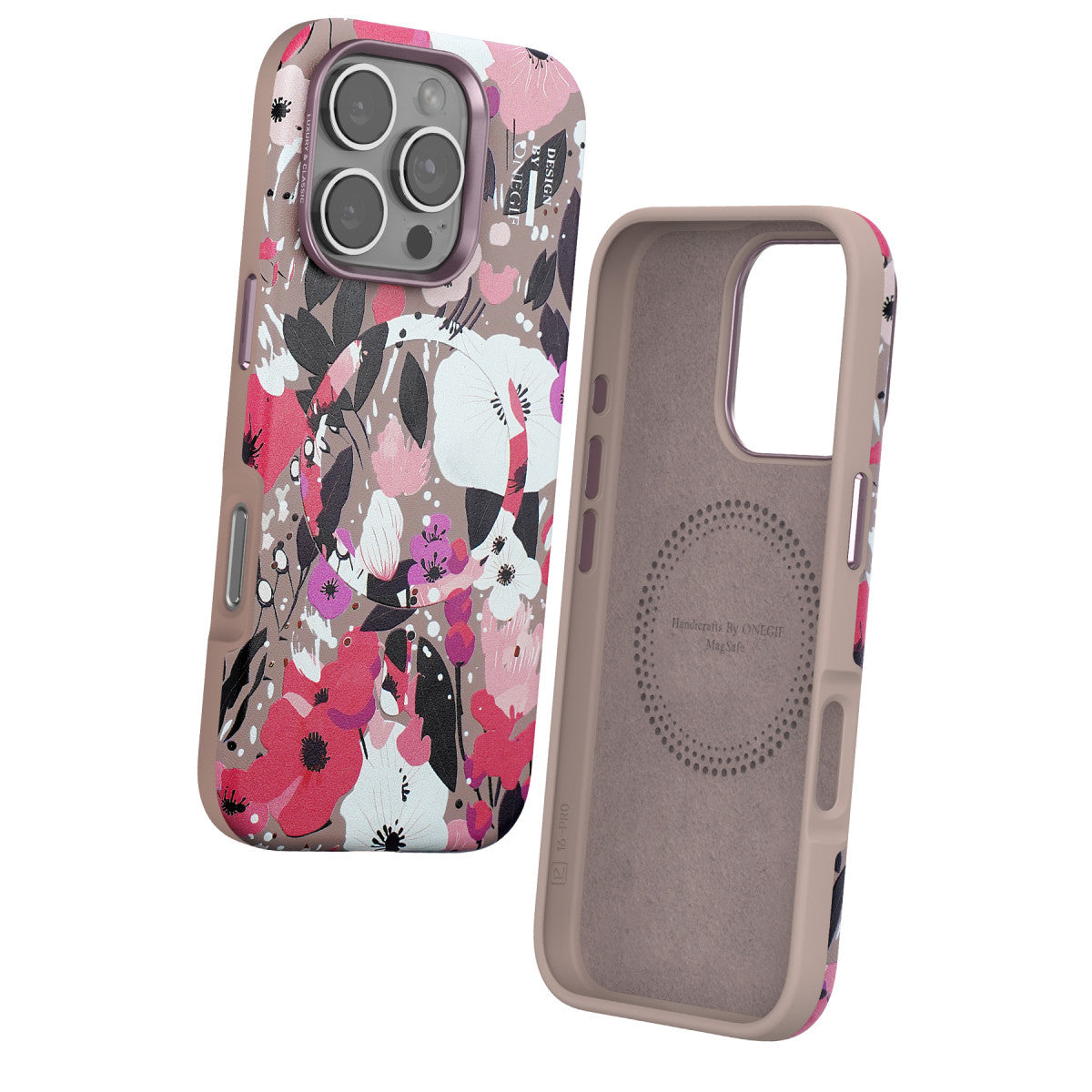 Onegif Apple iPhone 16 Pro Max Flower Series Magsafe Kapak