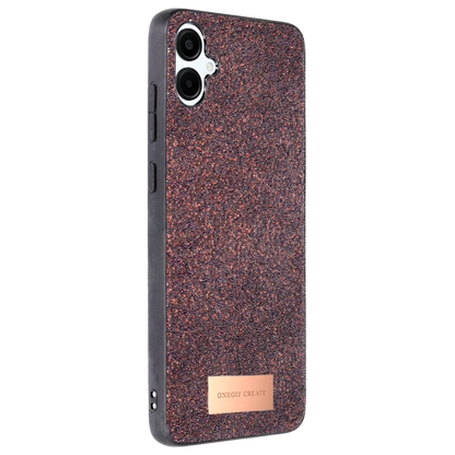 Onegif Samsung Galaxy A06 Bright Simli Kapak - Derin Mor