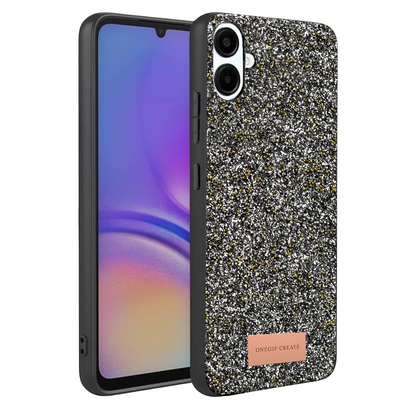 Onegif Samsung Galaxy A07 4G Bright Simli Kapak - Gold
