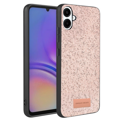 Onegif Samsung Galaxy A07 4G Bright Simli Kapak - Pembe