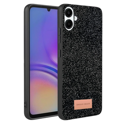 Onegif Samsung Galaxy A07 4G Bright Simli Kapak - Siyah