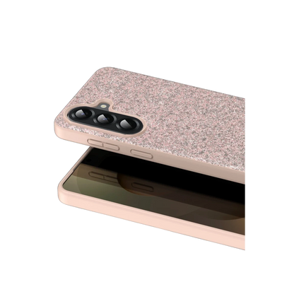 Onegif Samsung Galaxy A17 5G Bright Simli Kapak - Pembe