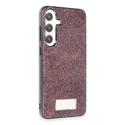 Onegif Samsung Galaxy A34 5G Bright Simli Kapak - Derin Mor