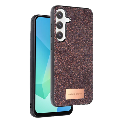 Onegif Samsung Galaxy A36 Bright Simli Kapak - Derin Mor