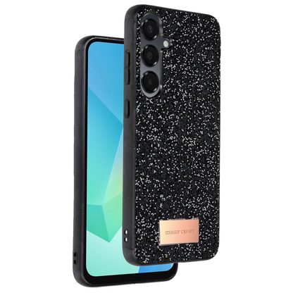 Onegif Samsung Galaxy A36 Bright Simli Kapak - Siyah