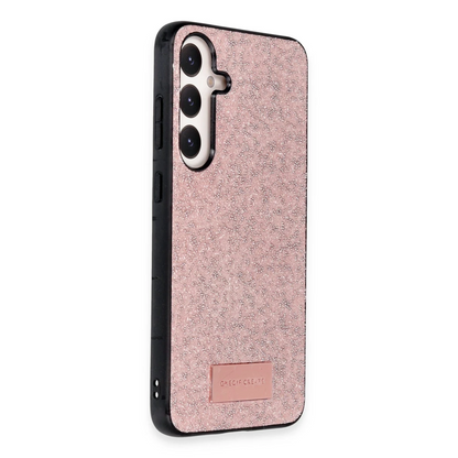 Onegif Samsung Galaxy A55 5G Bright Simli Kapak - Pembe
