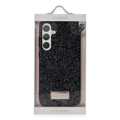 Onegif Samsung Galaxy A55 5G Bright Simli Kapak - Pembe