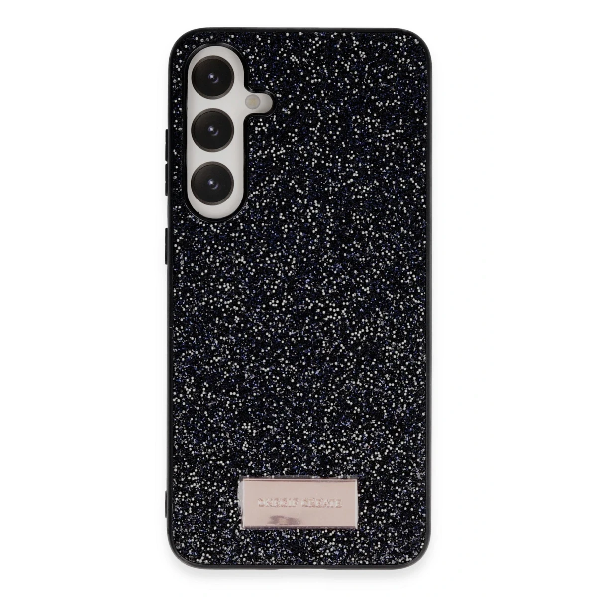Onegif Samsung Galaxy A55 5G Bright Simli Kapak - Siyah