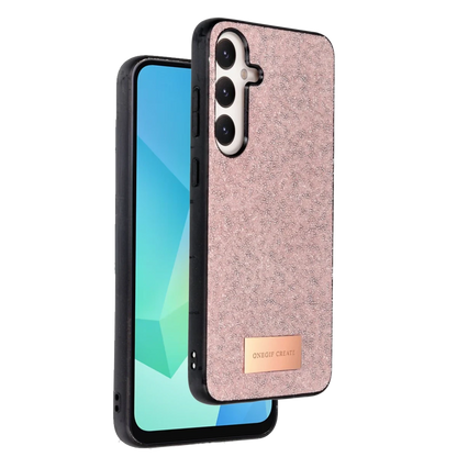 Onegif Samsung Galaxy A56 Bright Simli Kapak - Pembe