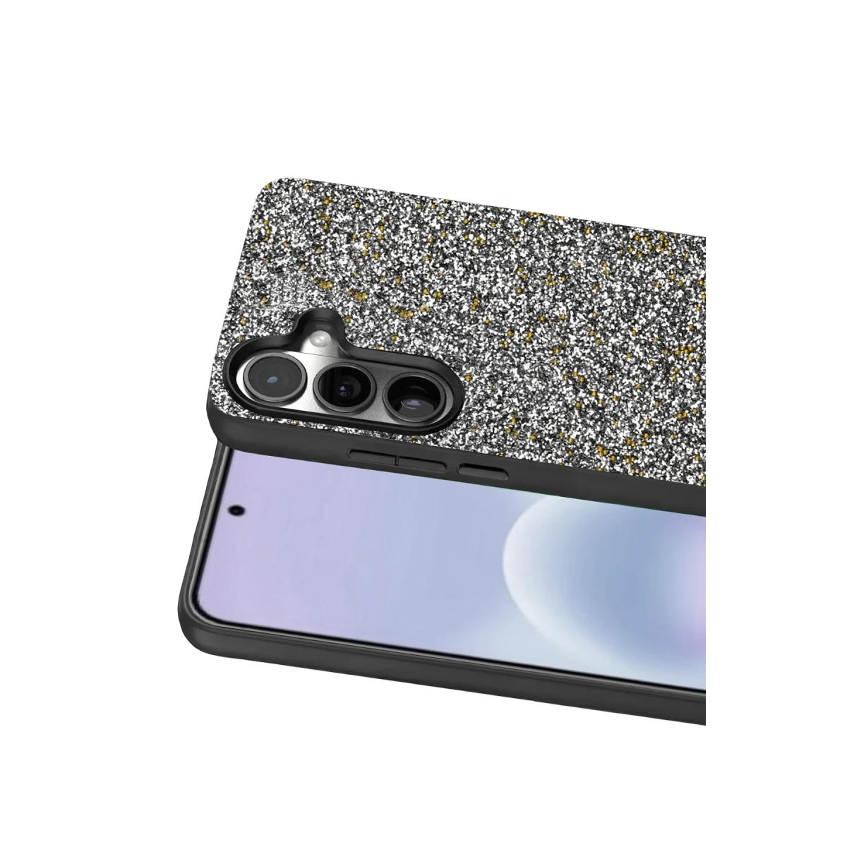 Onegif Samsung Galaxy A57 5G Bright Simli Kapak - Gold