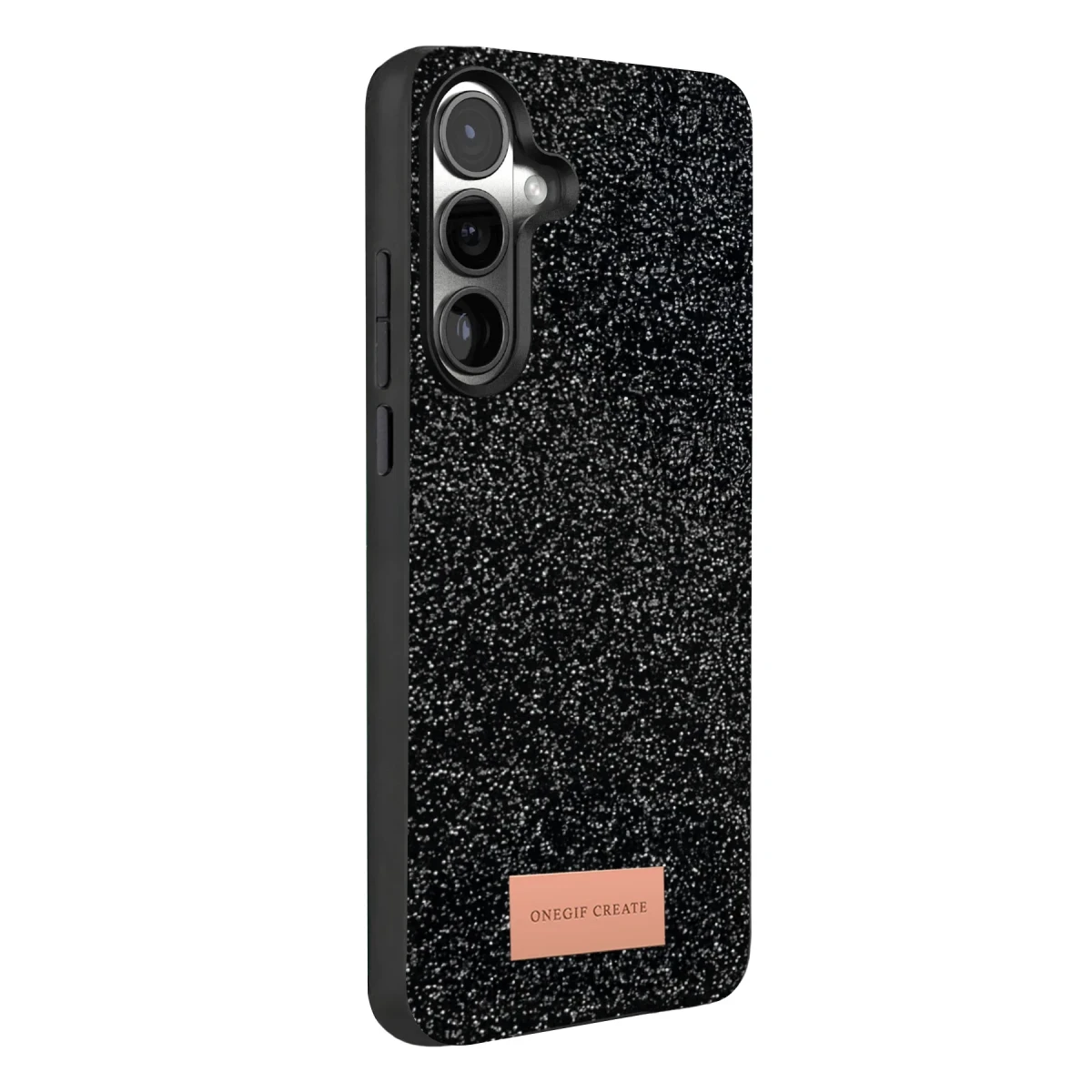 Onegif Samsung Galaxy A57 5G Bright Simli Kapak - Siyah