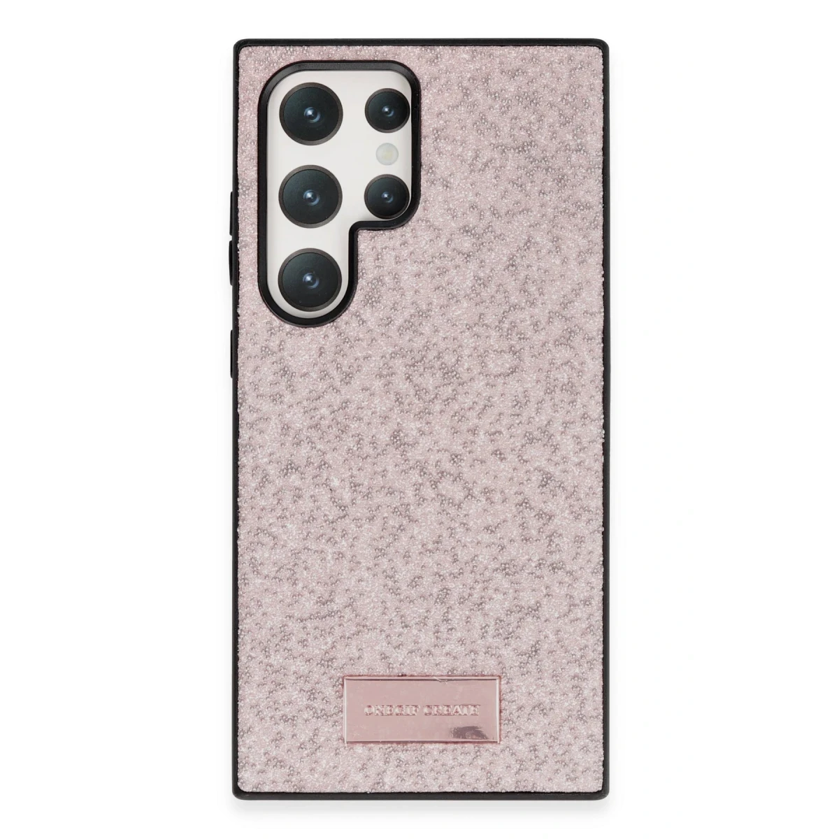 Onegif Samsung Galaxy S23 Ultra Bright Simli Kapak - Pembe