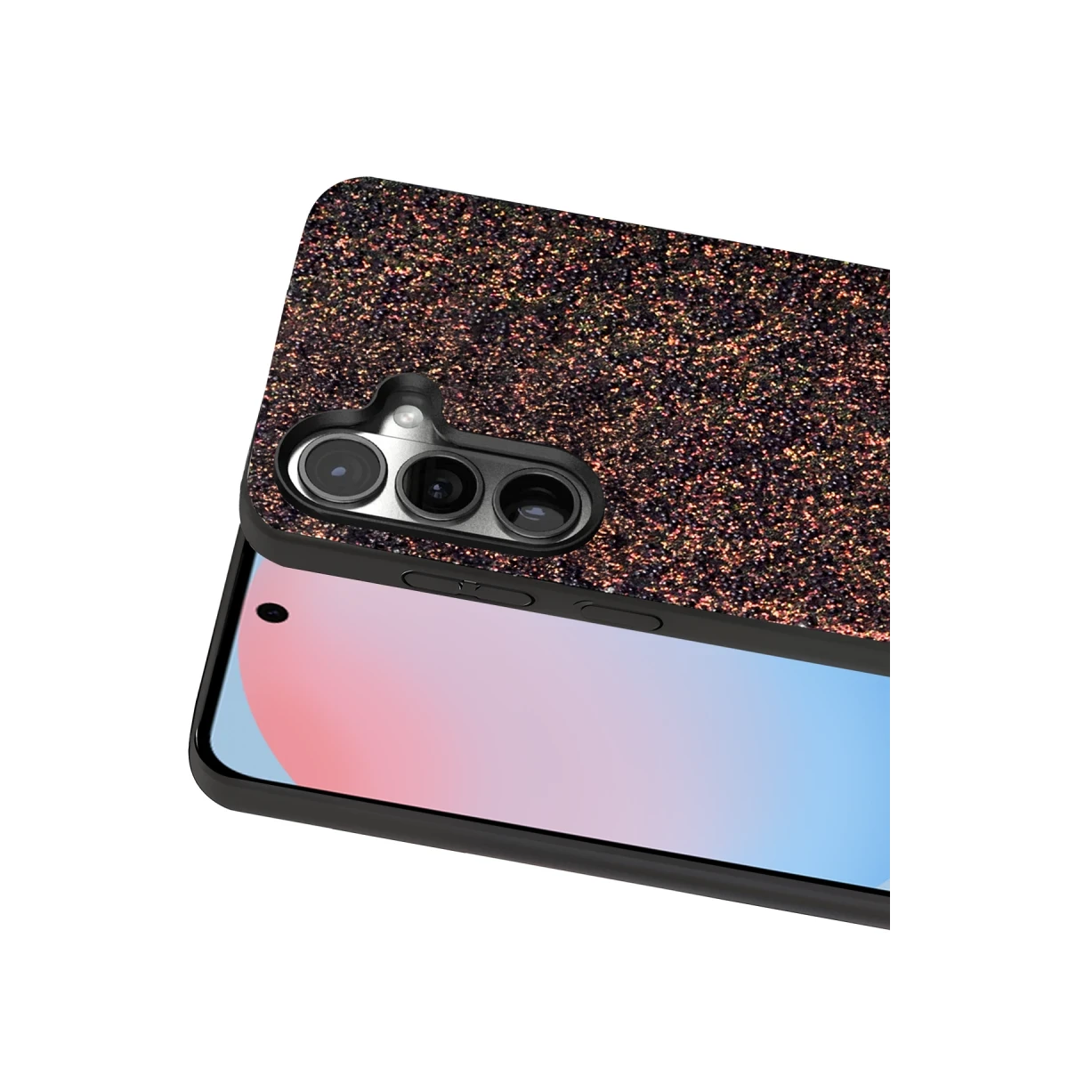 Onegif Samsung Galaxy S24 Bright Simli Kapak - Derin Mor