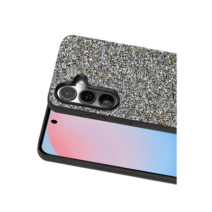 Onegif Samsung Galaxy S24 FE Bright Simli Kapak - Gold