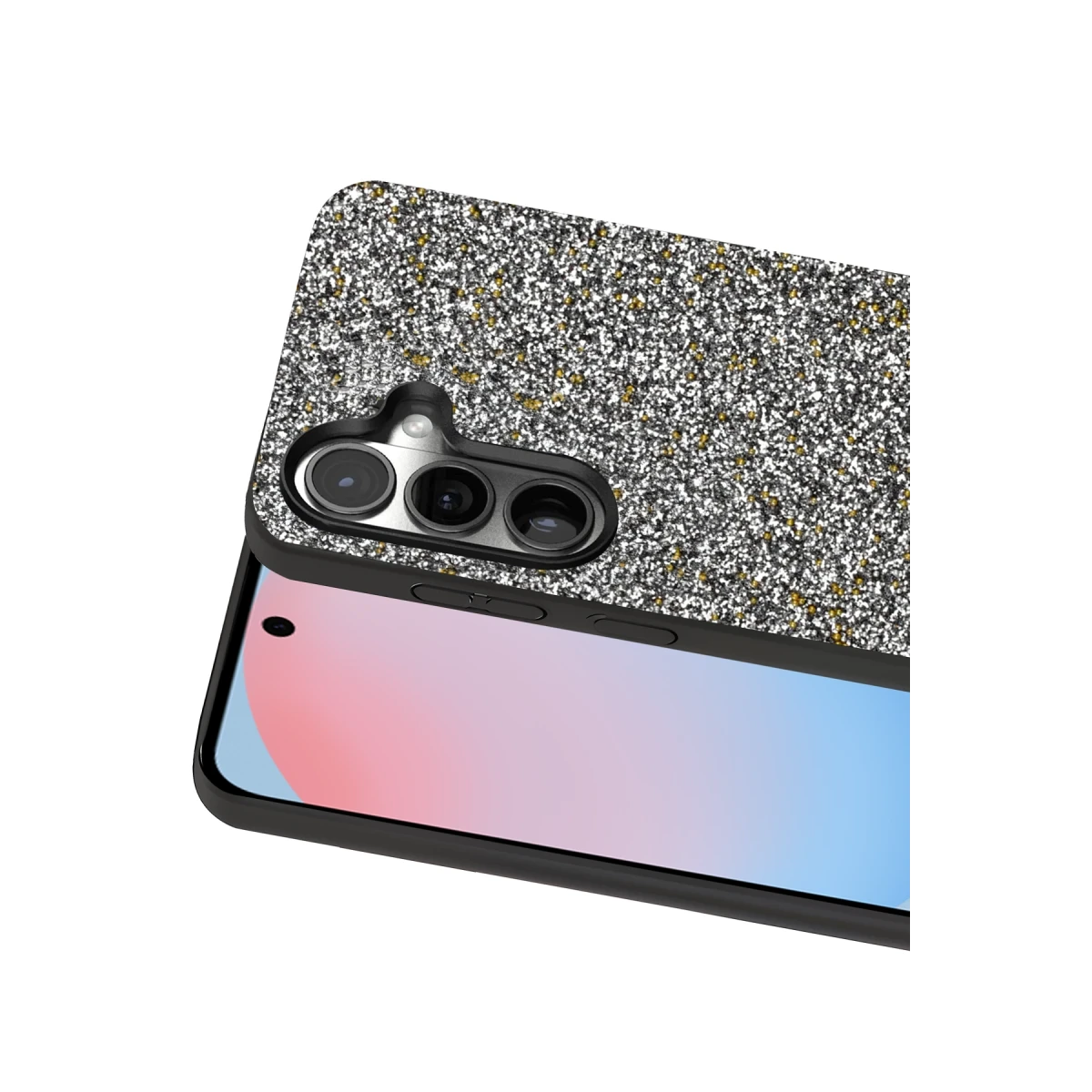 Onegif Samsung Galaxy S24 Plus Bright Simli Kapak - Gold