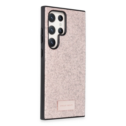 Onegif Samsung Galaxy S24 Ultra Bright Simli Kapak - Pembe