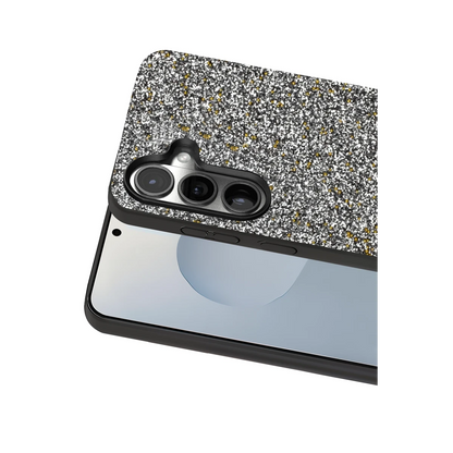 Onegif Samsung Galaxy S25 Bright Simli Kapak - Gold