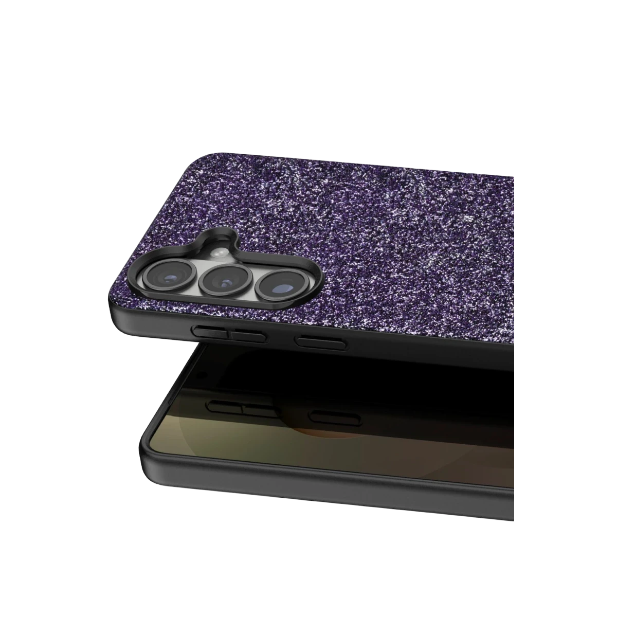 Onegif Samsung Galaxy S26 Bright Simli Kapak - Derin Mor
