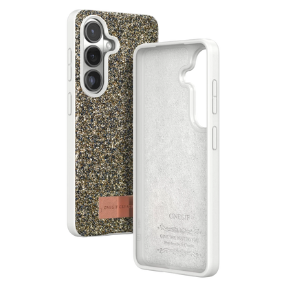 Onegif Samsung Galaxy S26 Bright Simli Kapak - Gold